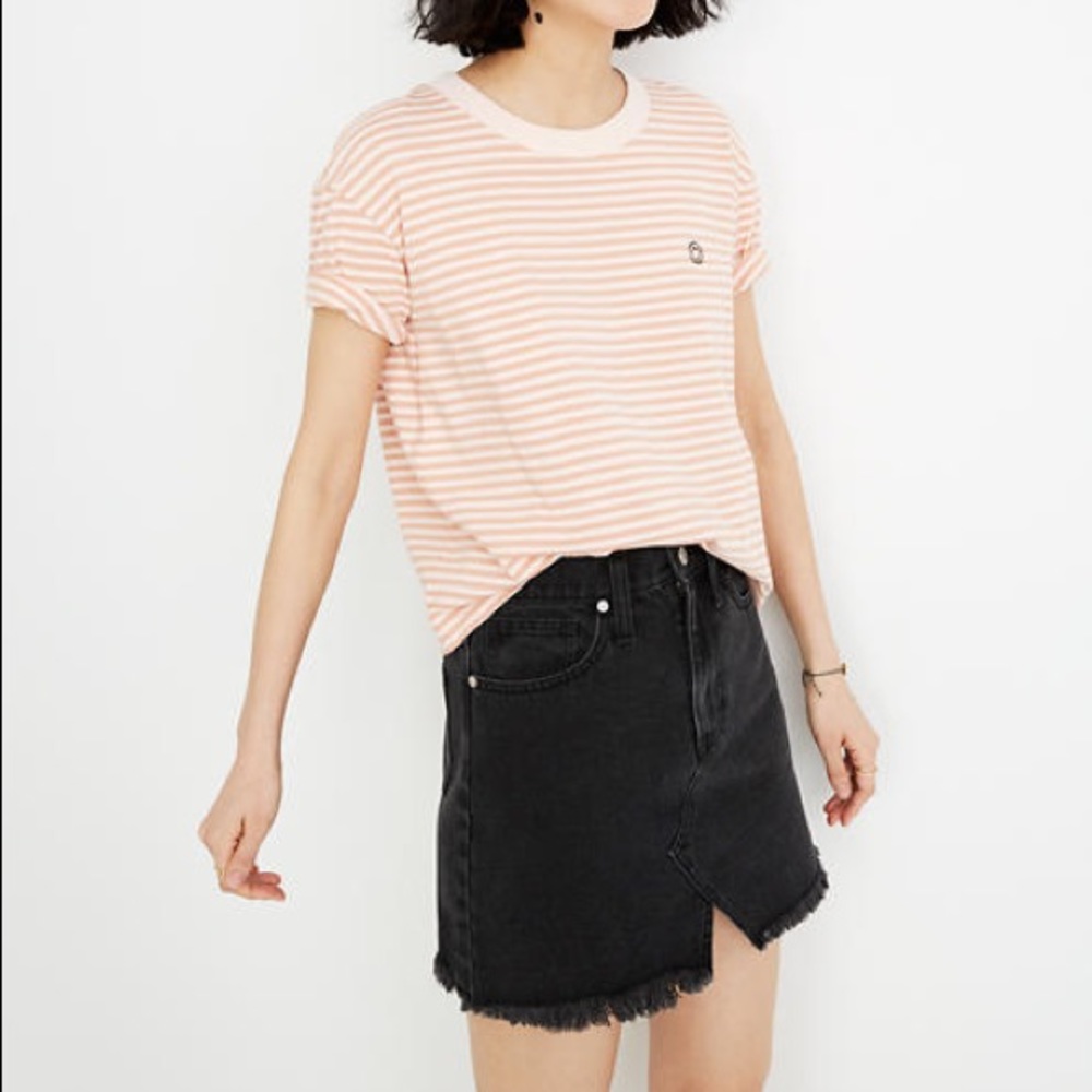 Madewell rigid denim cutout lunar wash NWT